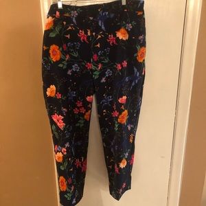 Cropped Floral Pants